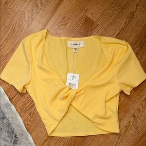 L*Space Sunny Yellow Crop Top